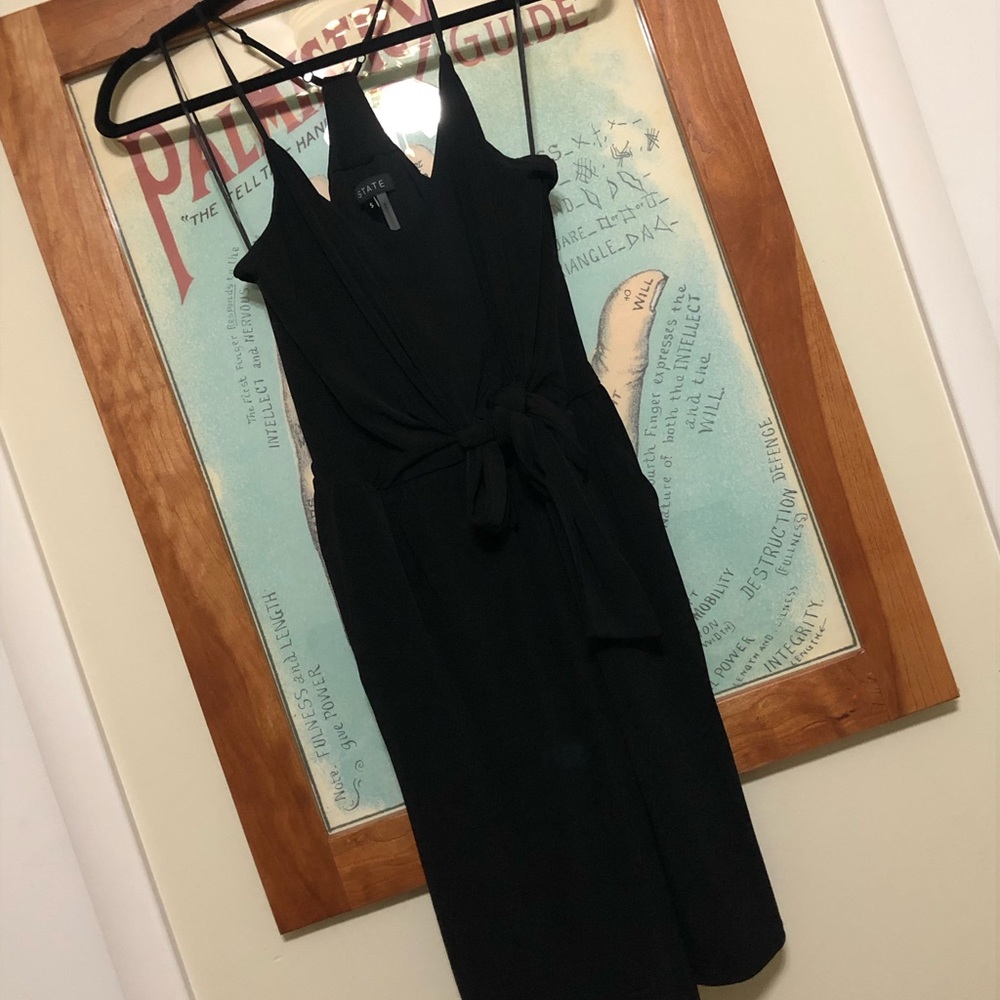 LBD! Tie front racerback little black dress